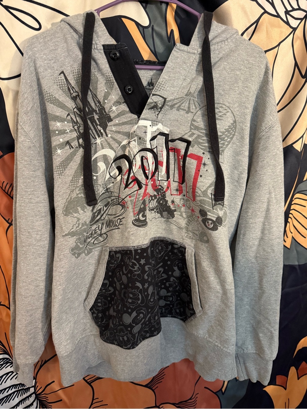 Disney Parks 2017 gray hoodie